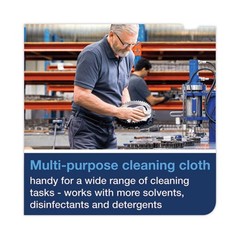 Tork 520374 16.34 x 14 1-Ply Industrial Cleaning Cloths – Gray (210/Carton) New