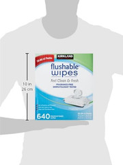 Signature Signature Moist Flushable Wipes 632 Wipes, 632 Count, White