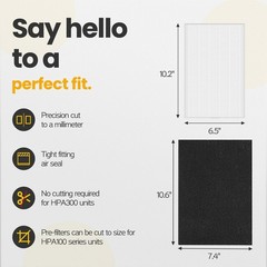 HPA100 HEPA Filter Replacement HRF-ARVP100 for Honeywell HPA100 Series Air Pu…