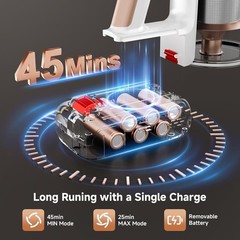 Honki Cordless Vacuum Cleaner 500W/40Kpa Vacuum Cleaners For Home Stick Vacuum