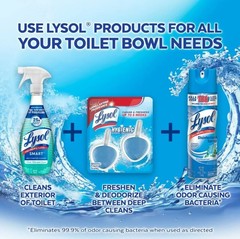 LYSOL Brand Hygienic Automatic Toilet Bowl Cleaner, Atlantic Fresh, Free Ship