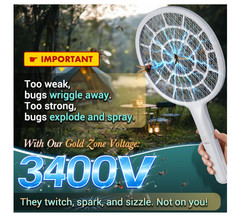 Fly Swatter, Bug Zapper Companion, Mosquito Killer Racket