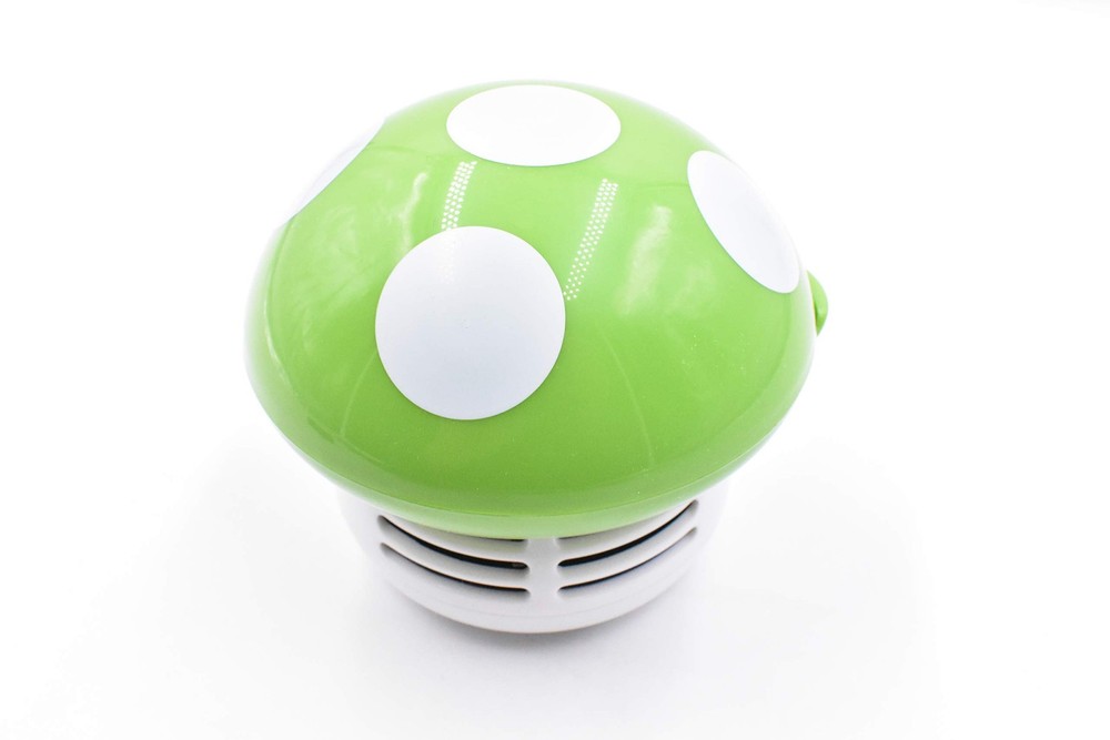 Art&Beauty Mini Cute Table Dust Vaccum Cleaner, Mushroom Shaped New Green