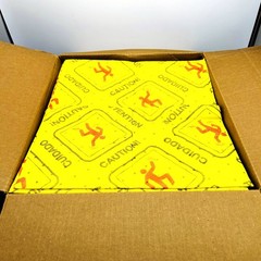 Spilfyter HVU-75 Universal SM Sorbent Pads 16in x 18in Hi Vis Yellow DW 100/Box