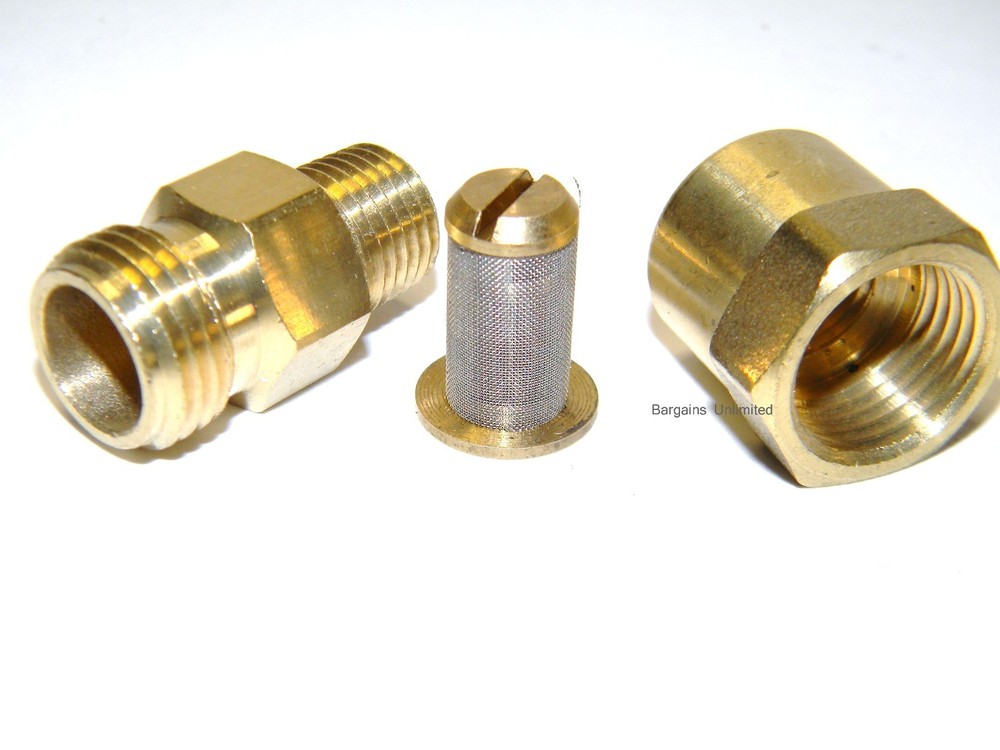 Carpet Cleaning 1/4″ MxF Inline Strainer / Filter