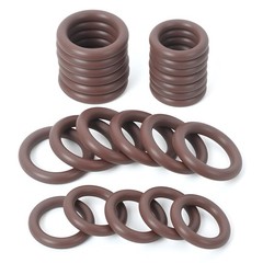 24pcs FKM O-Ring Seal Kit Compatible with 1/4″ & 3/8″ Pressure Washer Brown
