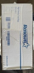 Renown Case of High-Density Trash Bags 24”x24” 6 MIC Nat 10 Gal (MSRP $131) 1K
