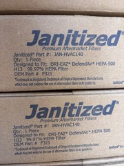 Janitized JAN-HVAC140-EA Dri-Eaz Defendair Hepa500 Hepa Filter 4 pack