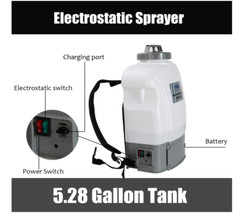 Electrostatic Knapsack Sprayer Disinfectant & Sanitization Cordless easy to use.