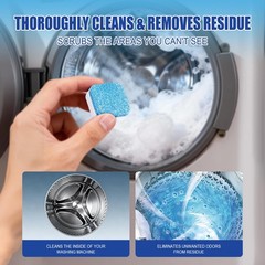 PAPAROTTY Washing Machine Cleaner Tablets – 24 1 Count (Pack of 24), Blue