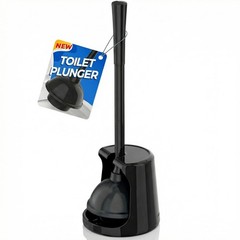 Toilet Plunger with Holder, Plungers for Style 1(For 5.3-in Drain), No