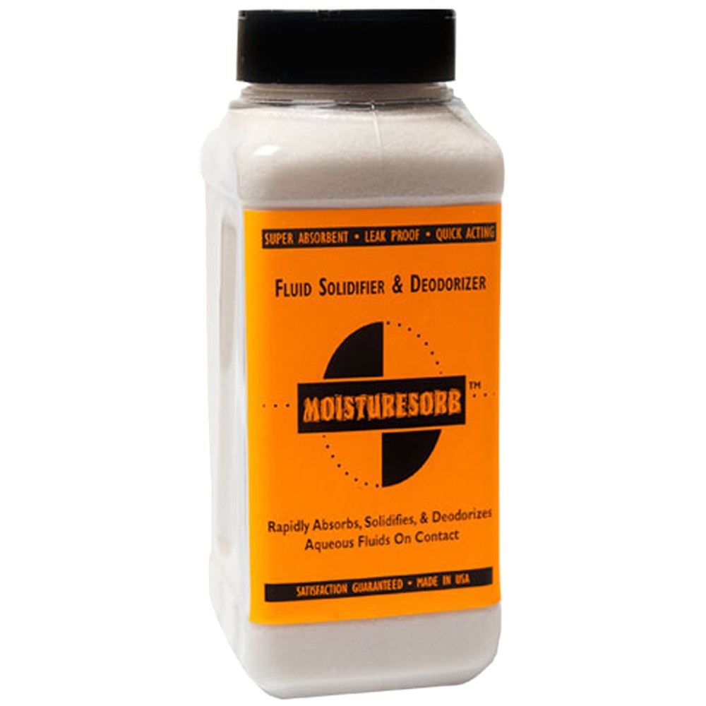 MOISTURESORB Superabsorbent Fluid Solidifier & Smell Remover Granules: 2 lb.