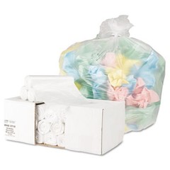 Webster WHD3710_40 Ultra Plus Trash Can Liner 30 Gal Clear