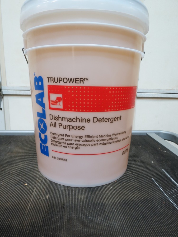 ECOLAB TruPower 6112716 Dish Machine/Dish Washer Detergent – 5 Gallon Pail