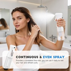 3 Pack Continuous Spray Bottles – Ultra Fine (3-Pack)-6.8 Oz, 3 White