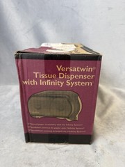San Jamar R3600TBK Versatwin Standard Bath Tissue Dispenser Infinity Black Pearl