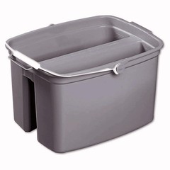 Rubbermaid Commercial 2617GRA 17 qt. Plastic Double Utility Pail – Gray New