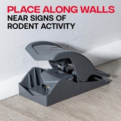 Victor M070B Easy and Safe-Set Power Kill Mouse Trap Quick Clean Gray