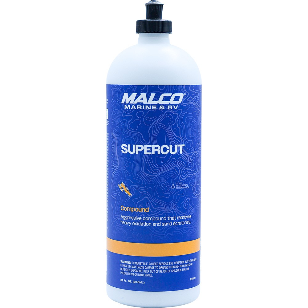 Malco Supercut Compound 32 Fl Oz Marine Gelcoat Fl.