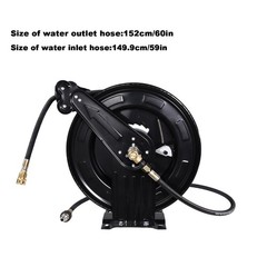 Heavy Duty 4000 PSI Power Washer Hose Reel 3/8″ x 15M Jet Wash
