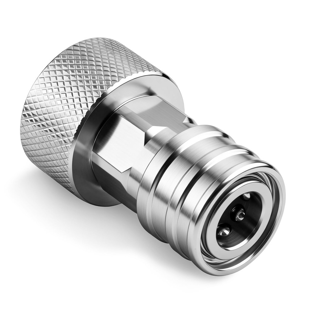 Garden Hose to Pressure Washer Adapter 1 Pack Silver Connector Fitting