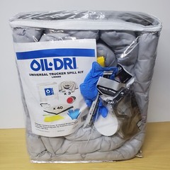 Oil Dri Universal Trucker Spill Kit Gloves Absorbant Socks Light Stick L90688