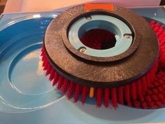 Tennant OEM 1232607 I-mop XL Red Brush Set Of 2 Each Brush 9in.