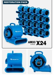 MOUNTO 2-Speed 1/3HP 2000 CFM Air Mover Blower Fan For Water Damage Restoration
