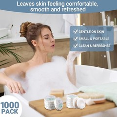 1000 Pcs Mini Soap Bars 0.4 oz Small Round Coin Size Hotel Soap