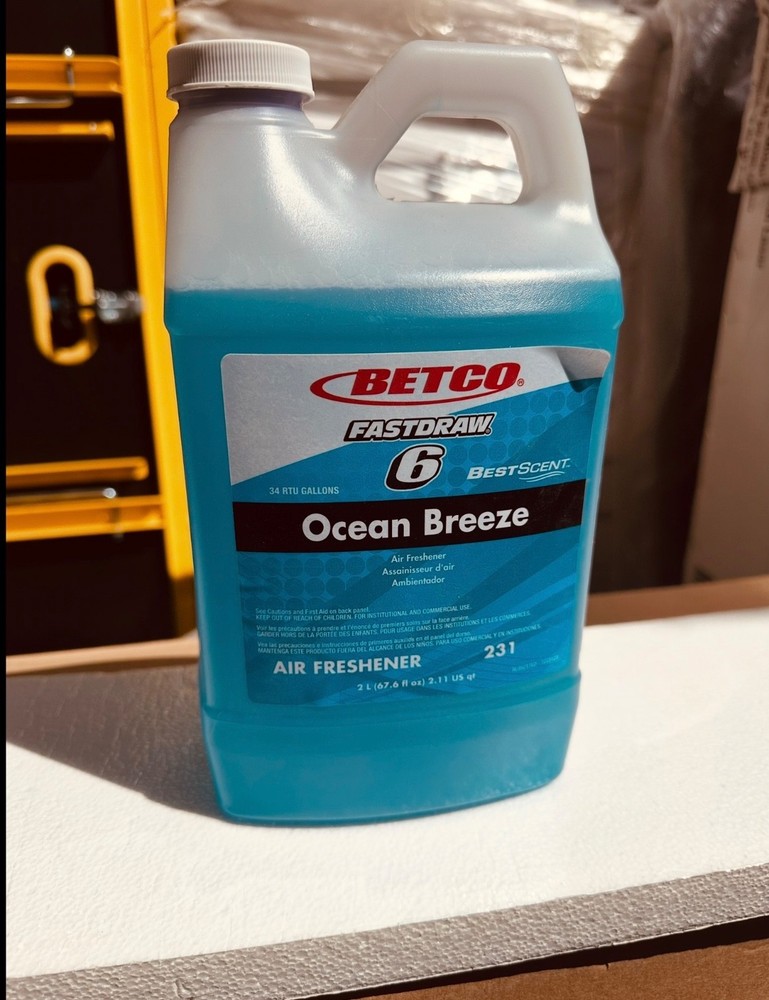4 pack Betco BestScent Air Freshener Ocean Breeze 2L 8/Case Commercial 2314700