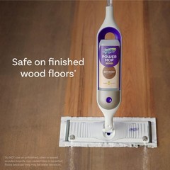 Swiffer Power Mop Wood Refill Solution, QuickDry 25.35 Fl Oz (Pack of 2)