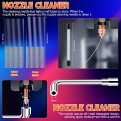 4 PCS 0.2mm 0.4mm Quick-Swap K1C Nozzle Kit K1/K1 Max/K1C Hotend Upgrade Kits