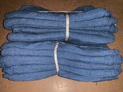 2500 new great mechanics shop rags towels blue jumbo 13″X14″