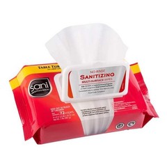 Sani Professional M30472 Sanitizing Wipes,72 Ct,Soft Pack,Pk12