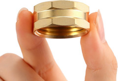 2 Pack Garden Hose End Caps with Washers, Brass Spigot Cap, 3/4″ 2 Pack, Cap