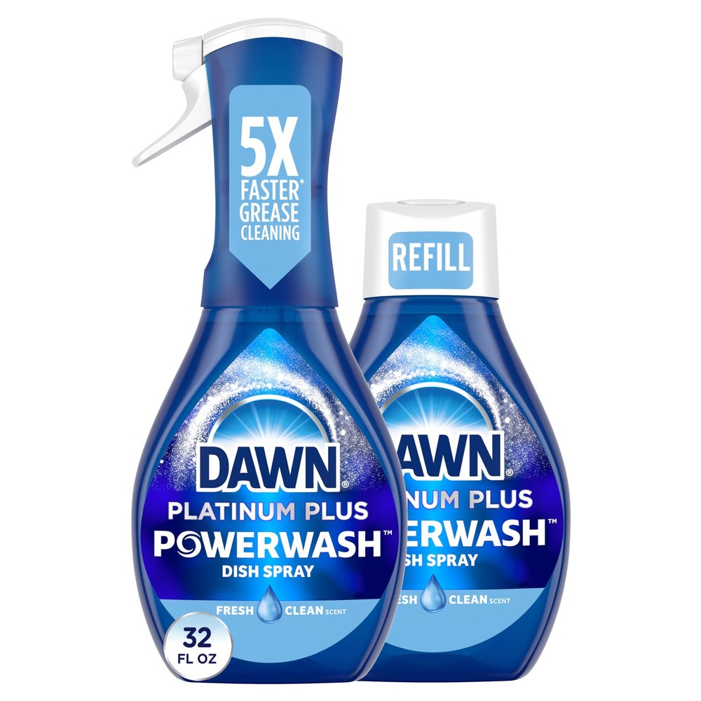 Dawn Powerwash Spray, Dish Soap, Dishwashing Liquid, 32 Fl Oz (Pack of 1)