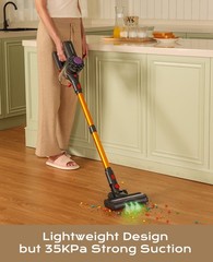 ARTSEA V15 Cordless Stick Vacuum Cleaner 6-in-1 Rechargeable, Adjustable Suction