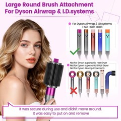 YTCHYYSK Upgraded Large Round Volumizing Brush Attachment for 3.3in, Rose