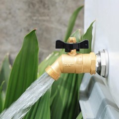 UNWAVER Garden Hose Full Flow Faucets Heavy 3/4 inlet Butterfly Handle 1PCS