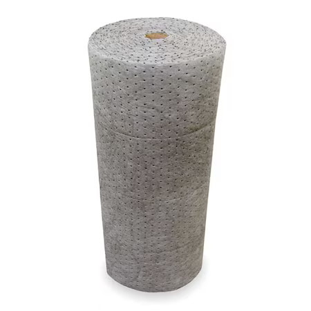 Oil-Dri L91002 Sorbent Roll, 36 Gal, 30 In X 150 Ft, Universal, Gray,