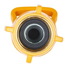 Melnor 65171AMZ Lever Flow Through 1 Count (Pack of 1), Yellow, Black, Grey