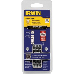 3 Pc. Impact SCREW-GRIP Double-Ended Screw Extractor Set AHN-1876224