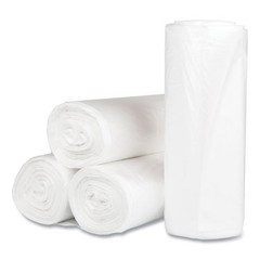 Inteplast Group Can Liners, 60 gal, 17 mic, 38×60″, 25 Bags/Roll, 8 Rolls/Carton