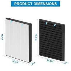 2 Sets Replacement Air400 Filter for Bissell Air400 air purifier, HEPA Activa…
