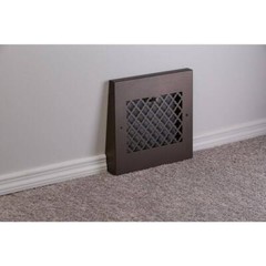 Tuscan 13 in. x 12 in. Steel Gravity Baseboard Floor Regiser, Oil Rubbed Coat