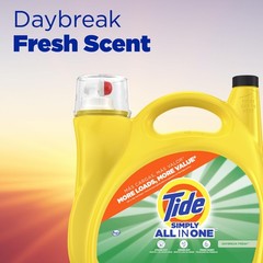 Tide Simply All-In-One Liquid Laundry Detergent, 182 Fl Oz (Pack of 1)
