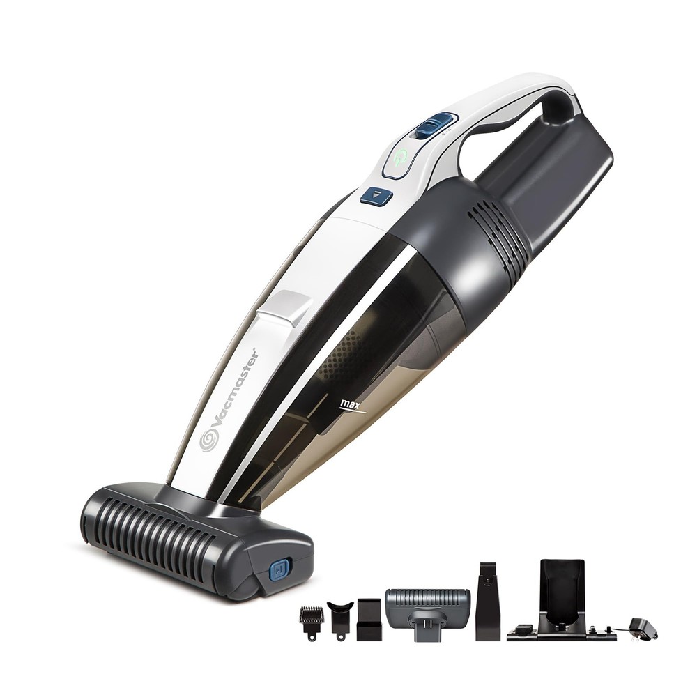 Vacmaster Pet Hair Cordless Hand Vacuum Motorized Nozzle 2-Speeds Led Light For