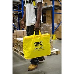 Brady Skh-Pp Spill Kit, 5 Gal Volume Absorbed Per Kit, Bag, Yellow