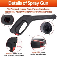 B. Watering Spray Gun + Jet Lance + Turbo Lance, B – with Variable Wand &