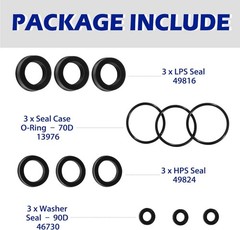 76975 Seal Kit 12Pcs For Cat Pump 4DNX Pumps 4DNX25GSI 4DNX27GSI CAT Seal Kit
